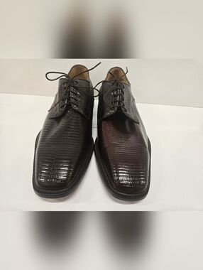 Belvedere Exotic Lizard Oxford‎ Shoes Size 10.5